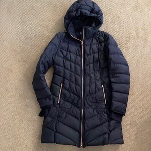 Athleta Womens navy down puffer jacket